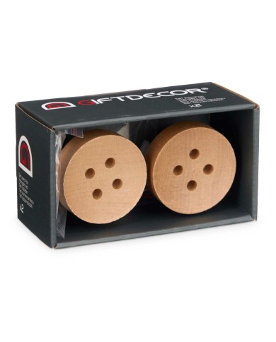 Grucce Marrone Legno Tasti Set 2 Pezzi (6 Unità) Grucce Marrone Legno Tasti Set 2 Pezzi (6 Unità)