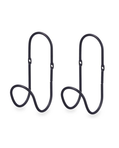 Grucce Nero Metallo Set 2 Pezzi (6 Unità) Grucce Nero Metallo Set 2 Pezzi (6 Unità)