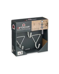 Grucce Bianco Metallo Triangolare Set 3 Pezzi (6 Unità)