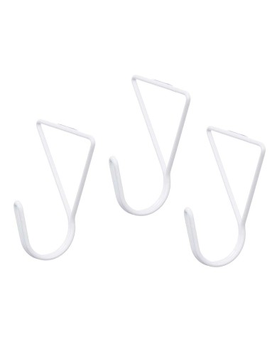 Grucce Bianco Metallo Triangolare Set 3 Pezzi (6 Unità) Grucce Bianco Metallo Triangolare Set 3 Pezzi (6 Unità)