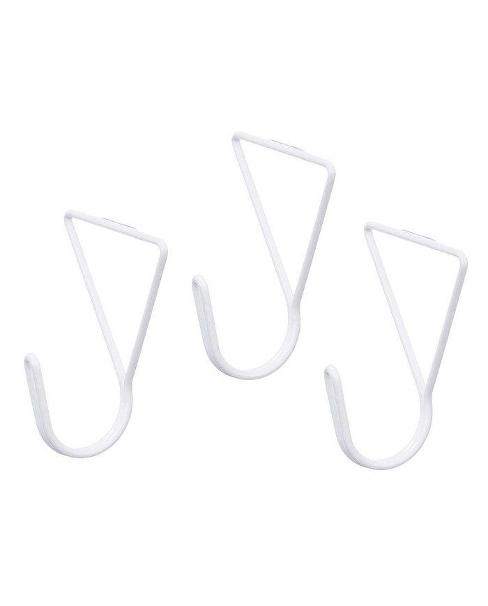 Grucce Bianco Metallo Triangolare Set 3 Pezzi (6 Unità)