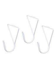 Grucce Bianco Metallo Triangolare Set 3 Pezzi (6 Unità)