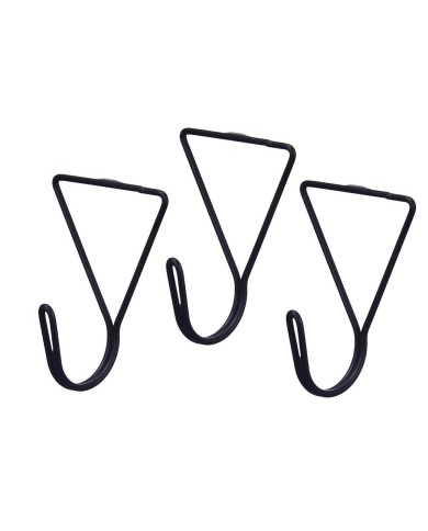 Grucce Nero Metallo Triangolare Set 3 Pezzi (6 Unità) Grucce Nero Metallo Triangolare Set 3 Pezzi (6 Unità)