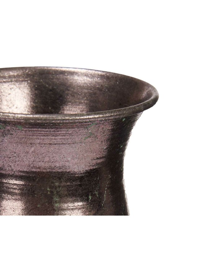 Vaso Argentato Metallo 16 x 42 x 16 cm (4 Unità) Con rilievo Vaso Argentato Metallo 16 x 42 x 16 cm (4 Unità) Con rilievo