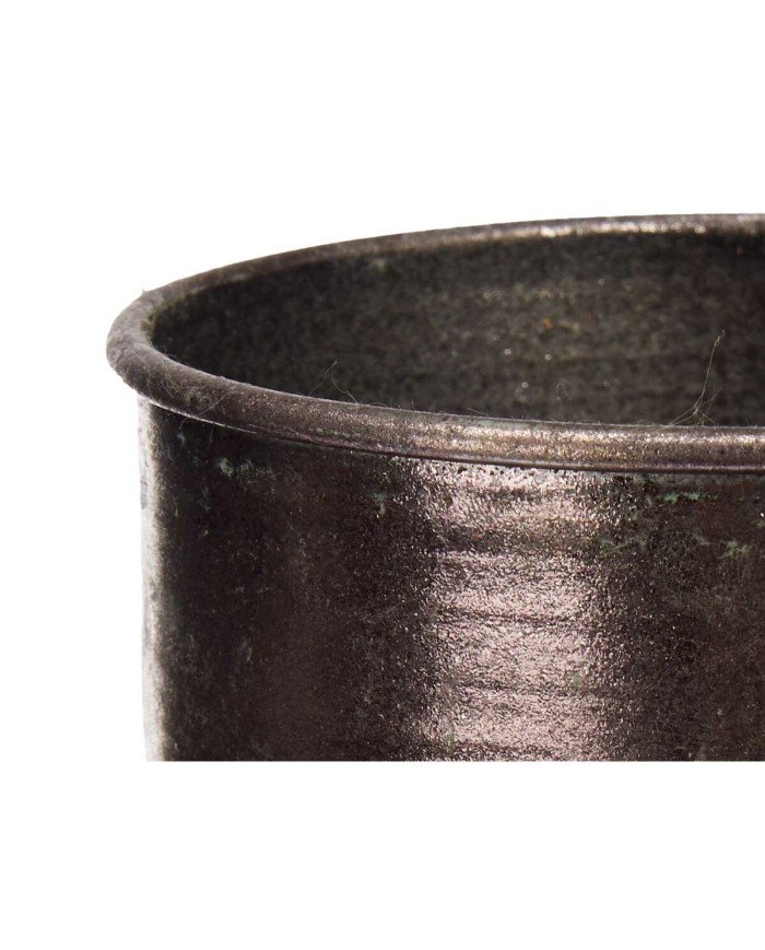 Vaso Argentato Metallo 22,5 x 39,5 x 22,5 cm (4 Unità) Con rilievo Vaso Argentato Metallo 22,5 x 39,5 x 22,5 cm (4 Unità) Con rilievo