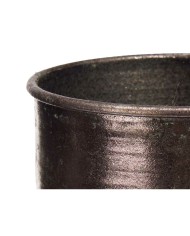 Vaso Argentato Metallo 22,5 x 39,5 x 22,5 cm (4 Unità) Con rilievo Vaso Argentato Metallo 22,5 x 39,5 x 22,5 cm (4 Unità) Con rilievo