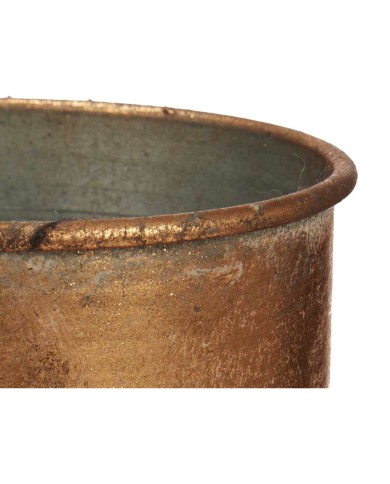 Vaso Dorato Metallo 22,5 x 39,5 x 22,5 cm (4 Unità) Con rilievo Vaso Dorato Metallo 22,5 x 39,5 x 22,5 cm (4 Unità) Con rilievo