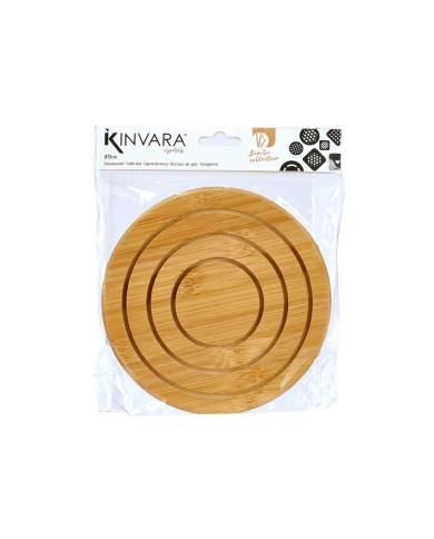 Sottopentola Kinvara 897 Naturale Bambù Rotondo 19 x 1 x 19 cm (24 Unità)