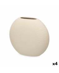 Vaso Dorato Metallo 21 x 44 x 21 cm (4 Unità) Con rilievo Vaso Dorato Metallo 21 x 44 x 21 cm (4 Unità) Con rilievo