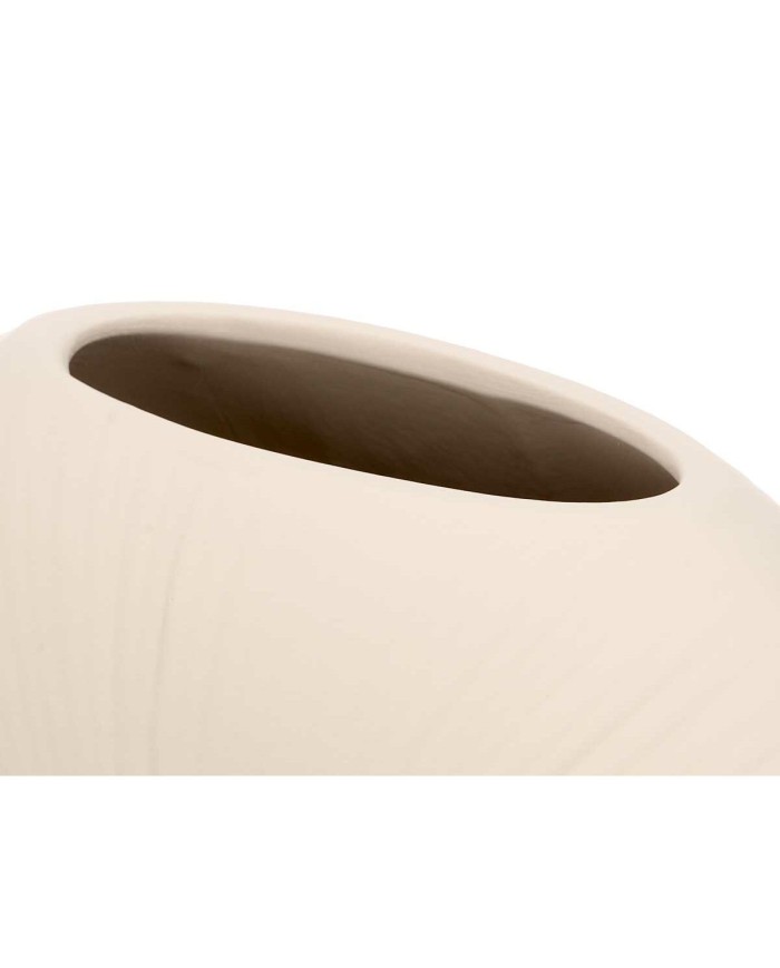 Vaso Beige Ceramica 29 x 26 x 11 cm (4 Unità) Circolare