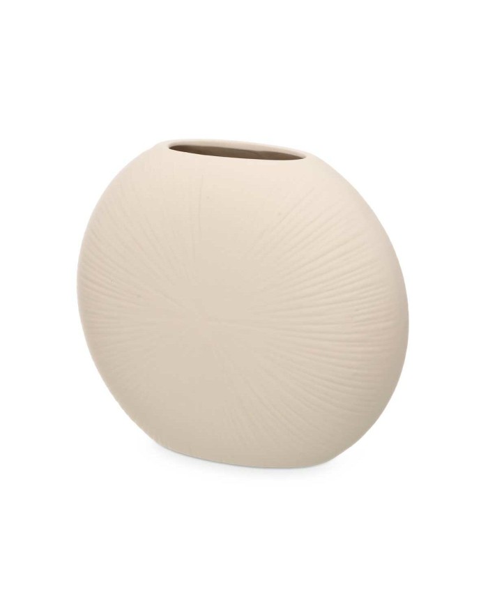 Vaso Beige Ceramica 29 x 26 x 11 cm (4 Unità) Circolare