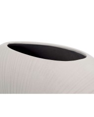 Vaso Grigio Ceramica 36 x 34 x 16 cm (2 Unità) Circolare Vaso Grigio Ceramica 36 x 34 x 16 cm (2 Unità) Circolare