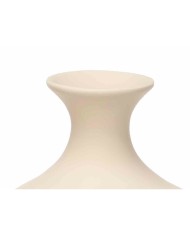 Vaso Beige Ceramica 21 x 39 x 21 cm (2 Unità) Righe Vaso Beige Ceramica 21 x 39 x 21 cm (2 Unità) Righe
