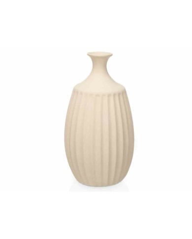 Vaso Beige Ceramica 27 x 48 x 27 cm Vaso Beige Ceramica 27 x 48 x 27 cm