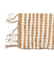 Tappeto Nero Naturale Righe 70 x 1 x 140 cm (8 Unità)