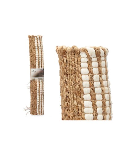 Tappeto Nero Naturale Righe 70 x 1 x 140 cm (8 Unità) Tappeto Nero Naturale Righe 70 x 1 x 140 cm (8 Unità)