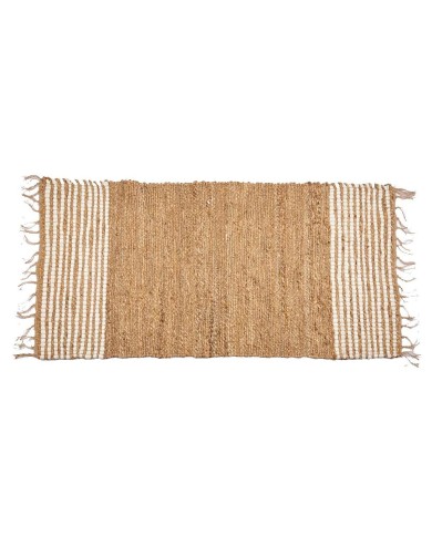 Tappeto Nero Naturale Righe 70 x 1 x 140 cm (8 Unità) Tappeto Nero Naturale Righe 70 x 1 x 140 cm (8 Unità)