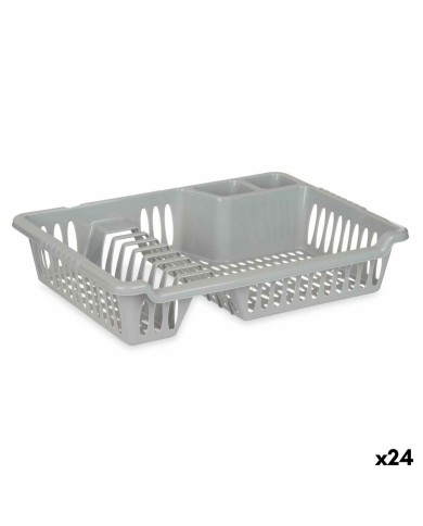 Scolapiatti da Lavandino Kinvara YMA04 1098 01 Argentato 40 x 8 x 29,5 cm (24 Unità)