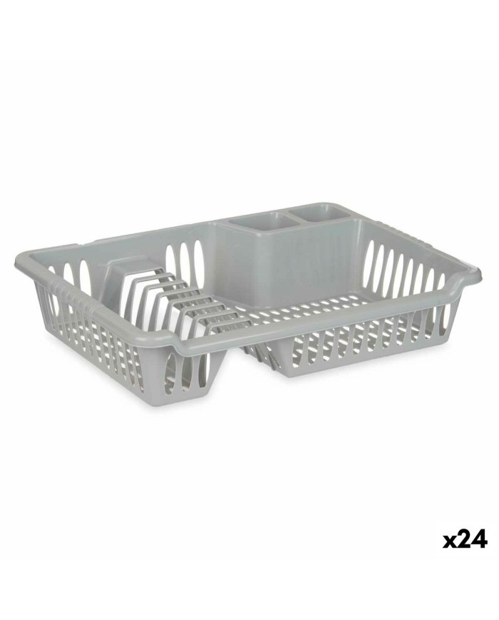 Scolapiatti da Lavandino Kinvara YMA04 1098 01 Argentato 40 x 8 x 29,5 cm (24 Unità) Scolapiatti da Lavandino Kinvara YMA04 1098 01 Argentato 40 x 8 x 29,5 cm (24 Unità)