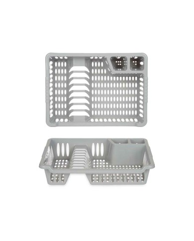 Scolapiatti da Lavandino Kinvara YMA04 1098 01 Argentato 40 x 8 x 29,5 cm (24 Unità)