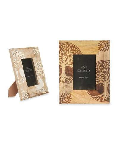 Cornice Portafoto Bianco Marrone Legno di mango Albero della vita 20 x 25 x 1,5 cm (6 Unità) Cornice Portafoto Bianco Marrone Legno di mango Albero della vita 20 x 25 x 1,5 cm (6 Unità)