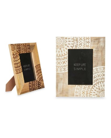 Cornice Portafoto Bianco Marrone Legno di mango Mandala 22,3 x 28 x 1,5 cm (6 Unità) Cornice Portafoto Bianco Marrone Legno di mango Mandala 22,3 x 28 x 1,5 cm (6 Unità)