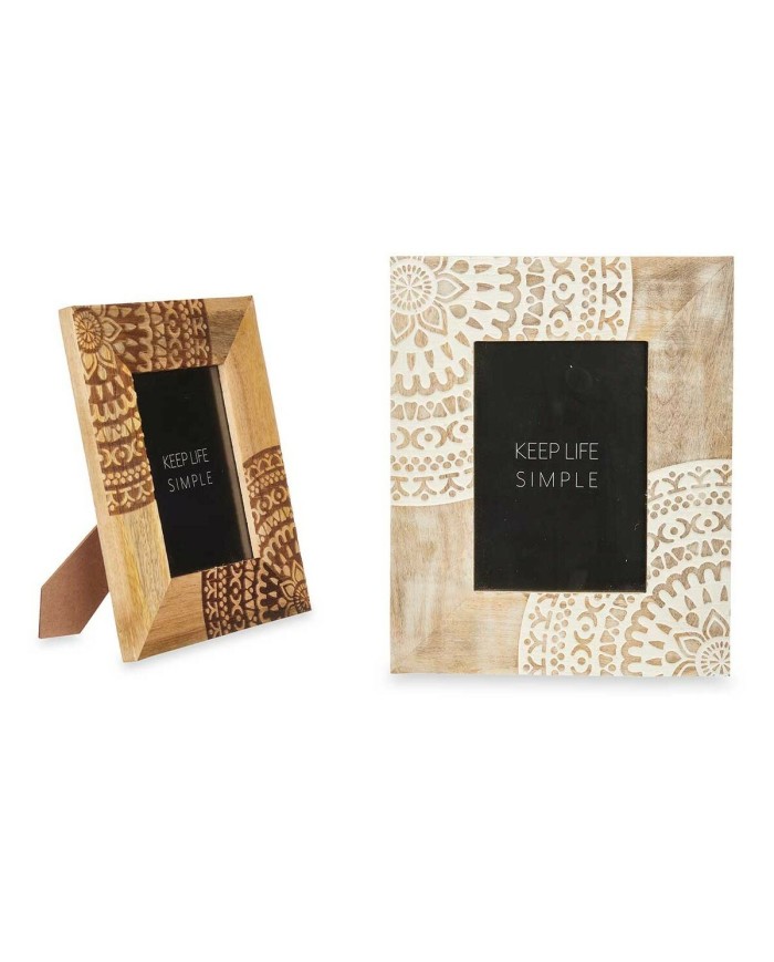 Cornice Portafoto Bianco Marrone Legno di mango Mandala 22,3 x 28 x 1,5 cm (6 Unità) Cornice Portafoto Bianco Marrone Legno di mango Mandala 22,3 x 28 x 1,5 cm (6 Unità)