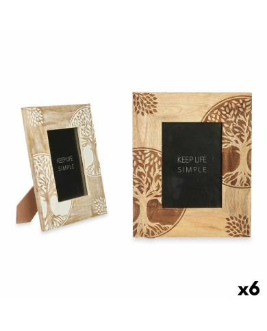 Cornice Portafoto Bianco Marrone Legno di mango Albero della vita 22,3 x 28 x 1,5 cm (6 Unità) Cornice Portafoto Bianco Marrone Legno di mango Albero della vita 22,3 x 28 x 1,5 cm (6 Unità)