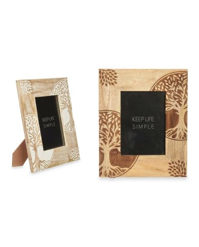Cornice Portafoto Bianco Marrone Legno di mango Albero della vita 22,3 x 28 x 1,5 cm (6 Unità) Cornice Portafoto Bianco Marrone Legno di mango Albero della vita 22,3 x 28 x 1,5 cm (6 Unità)