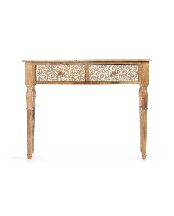 Ingresso con 2 Cassetti Gift Decor 33 Bianco Marrone 98 x 77 x 42 cm Fogli