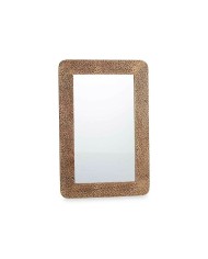 Specchio da parete 38 Bianco Marrone Righe 90 x 60 x 2 cm Rettangolare Specchio da parete 38 Bianco Marrone Righe 90 x 60 x 2 cm Rettangolare