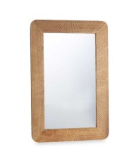 Specchio da parete B6605 Naturale Rettangolare 34 x 41,5 x 1,5 cm (6 Unità)