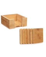 Sottobicchieri Kinvara KT235115SQ Naturale Bambù Quadrati 7 Pezzi (12 Unità) Sottobicchieri Kinvara KT235115SQ Naturale Bambù Quadrati 7 Pezzi (12 Unità)