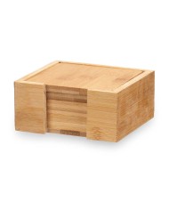 Sottobicchieri Kinvara KT235115SQ Naturale Bambù Quadrati 7 Pezzi (12 Unità) Sottobicchieri Kinvara KT235115SQ Naturale Bambù Quadrati 7 Pezzi (12 Unità)