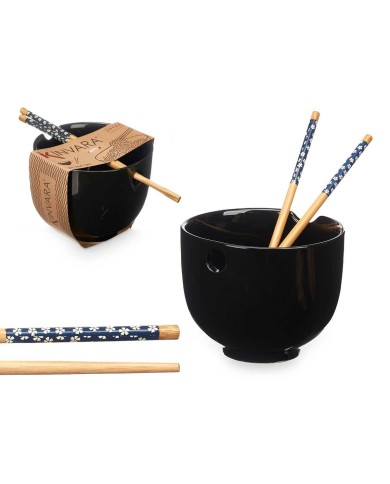 Ciotola Kinvara B10067A-N Nero Bambù 24 x 10,7 x 13,3 cm Bacchette asiatico/oriental (12 Unità) Ciotola Kinvara B10067A-N Nero Bambù 24 x 10,7 x 13,3 cm Bacchette asiatico/oriental (12 Unità)