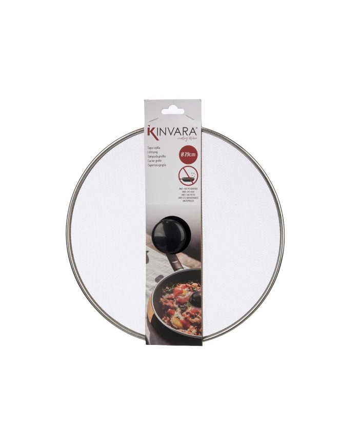 Coperchio per Padella Kinvara KT09-4244A SS29CM Acciaio 29 x 2 x 29 cm Griglia (24 Unità)