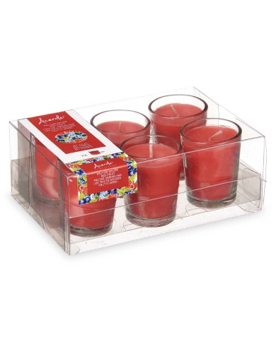 Set di Candele Profumate Acorde 48-A-AR Frutti rossi Bicchiere (12 Unità)