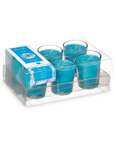 Set di Candele Profumate Acorde 48-E-AR Oceano Bicchiere (12 Unità)