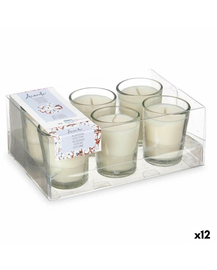 Set di Candele Profumate Acorde 48-G-AR Cotone Bicchiere (12 Unità) Set di Candele Profumate Acorde 48-G-AR Cotone Bicchiere (12 Unità)