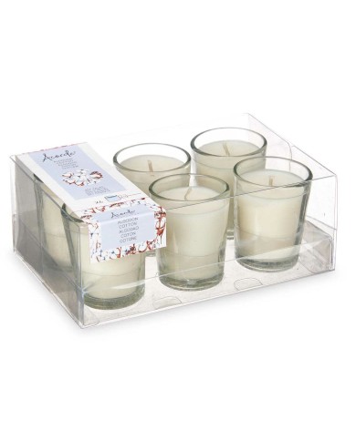 Set di Candele Profumate Acorde 48-G-AR Cotone Bicchiere (12 Unità)