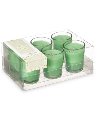 Set di Candele Profumate Acorde 48-H-AR Gelsomino Bicchiere (12 Unità)