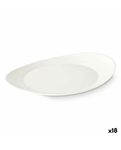 Piatto da pranzo Vivalto LYBP-120 Bianco Vetro opalino 30,5 x 3 x 26 cm (18 Unità)