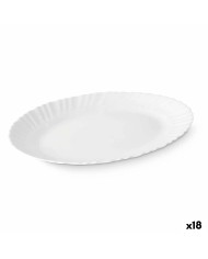 Piatto da pranzo Vivalto LYBP-120 Bianco Vetro opalino 30,5 x 3 x 26 cm (18 Unità)
