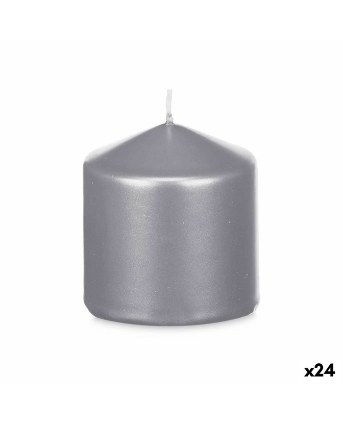 Candela Acorde 92533 Argentato 7 x 7,5 x 7 cm (24 Unità)