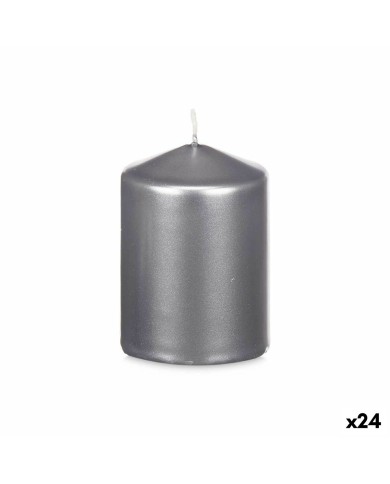 Candela Acorde 92535 Argentato 7 x 10 x 7 cm (24 Unità)