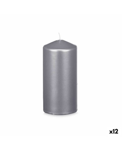 Candela Acorde 92539 Argentato 7 x 15,5 x 7 cm (12 Unità)