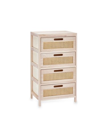Cassettiera Rattan Naturale 40 x 73 x 29 cm 4 casseti Cassettiera Rattan Naturale 40 x 73 x 29 cm 4 casseti