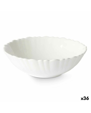 Ciotola Vivalto LSLW-60 Bianco Vetro opalino 15,5 x 5 x 15,5 cm (36 Unità)