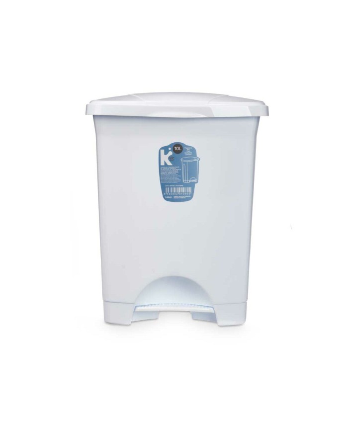 Cestino a pedale Bianco Plastica 10 L (8 Unità) Cestino a pedale Bianco Plastica 10 L (8 Unità)