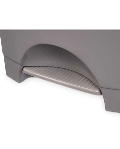 Cestino a pedale Grigio Plastica 10 L (8 Unità) Cestino a pedale Grigio Plastica 10 L (8 Unità)